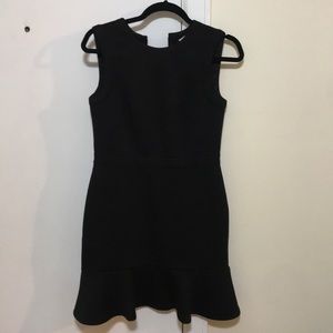 Loft Black Dress With Scuba Hem